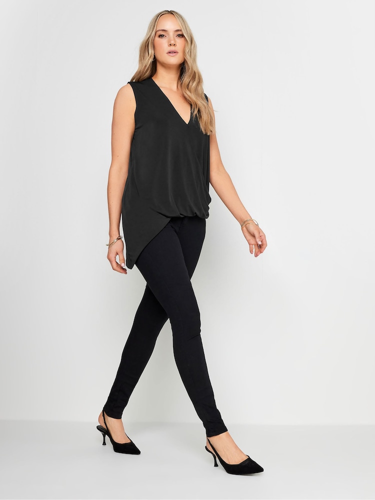 Long Tall Sally Asymetric Wrap Top - Imagen 2 de 4