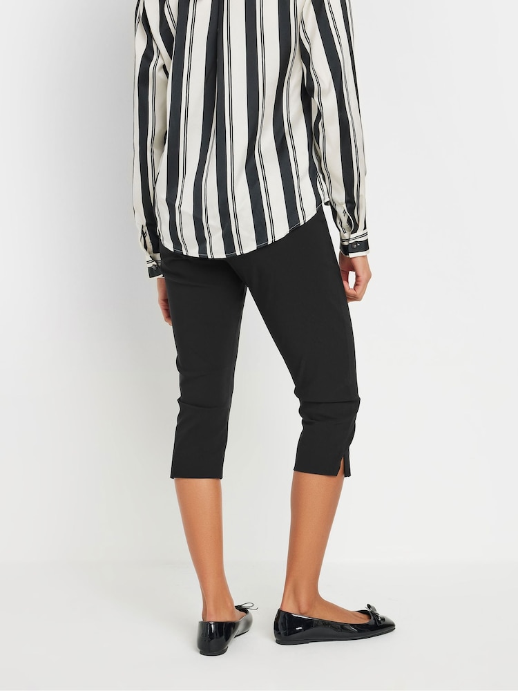 M&Co Black Cropped Bengaline Trousers - Image 2 of 5