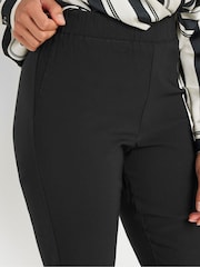 M&Co Black Cropped Bengaline Trousers - Image 3 of 5
