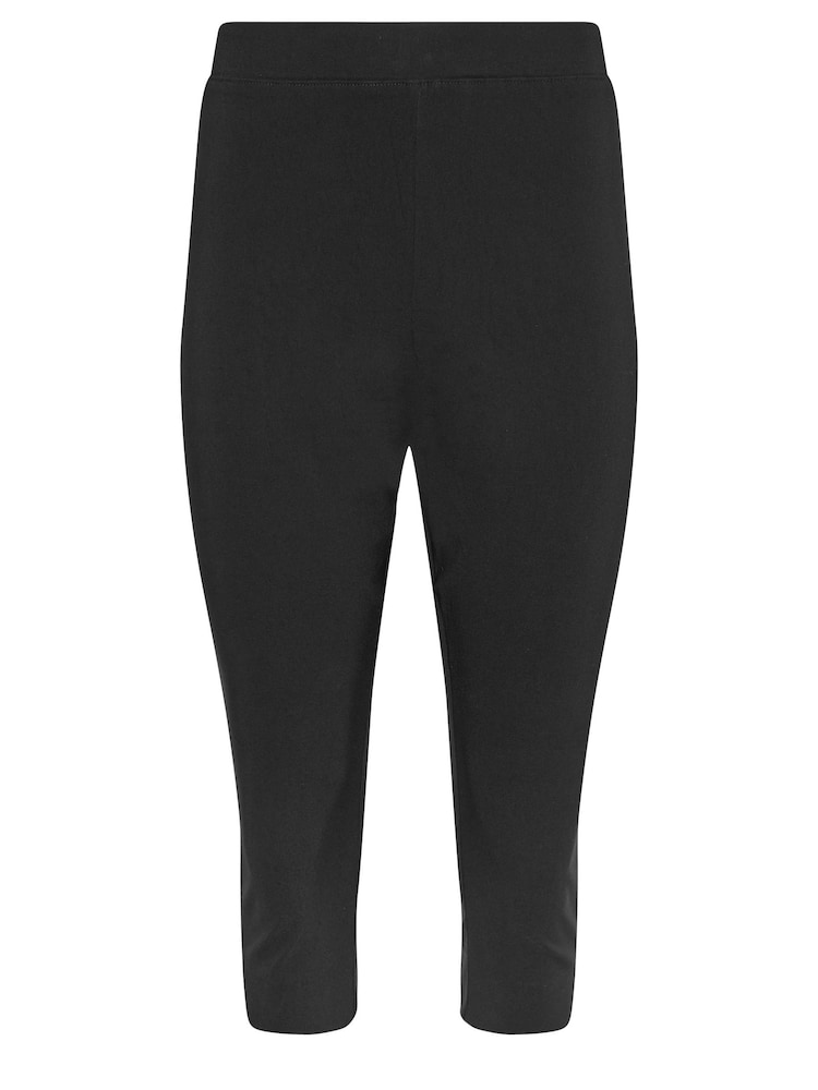 M&Co Black Cropped Bengaline Trousers - Image 5 of 5