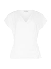 M&Co White Grown On Sleeve Wrap Top - Image 5 of 5