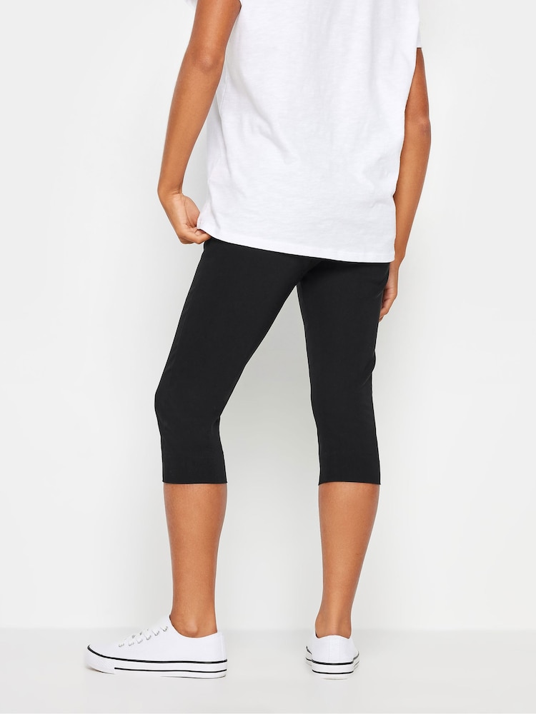 M&Co Black Petite Cropped Bengaline Trousers - Image 3 of 3