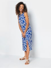 M&Co Blue Tile Midi Skirt - Image 2 of 5