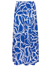 M&Co Blue Tile Midi Skirt - Image 5 of 5