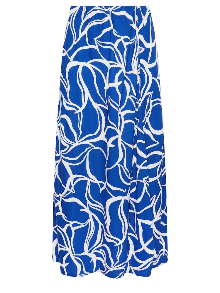 M&Co Blue Tile Midi Skirt - Image 5 of 5
