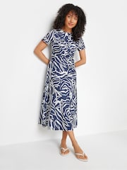 M&Co Blue Markings Printed Dress - Image 2 of 6