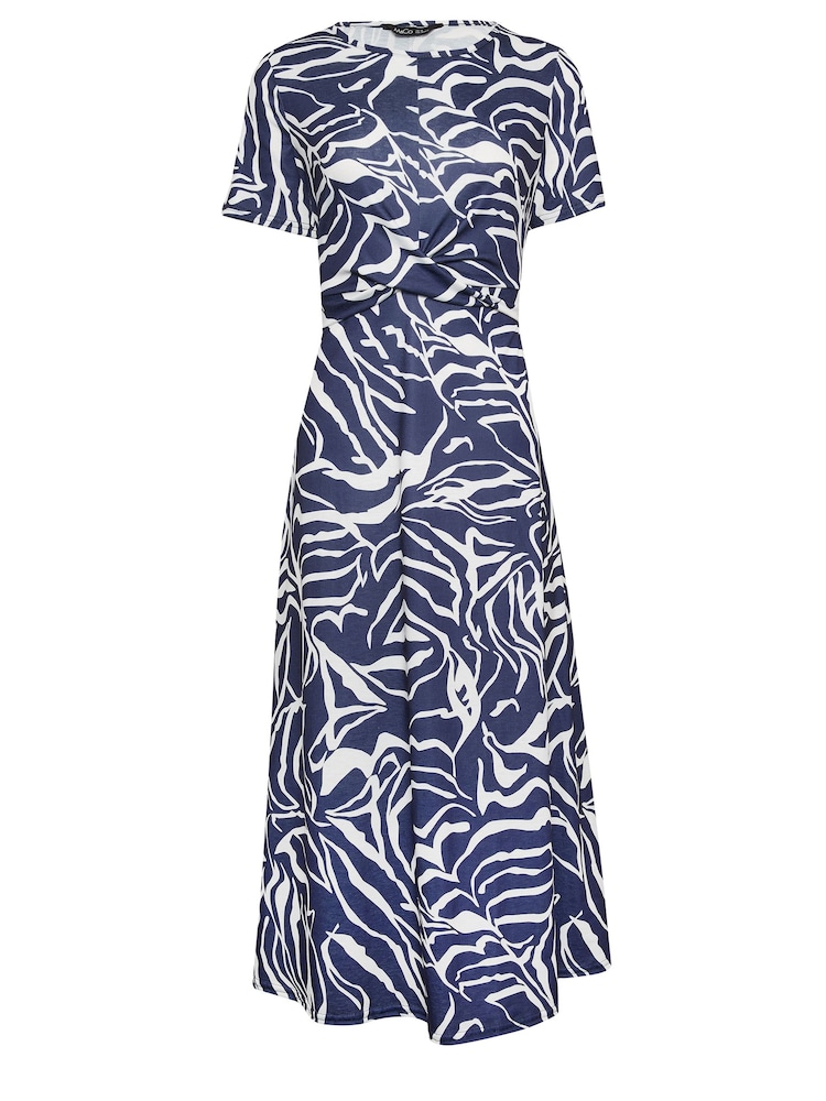 M&Co Blue Markings Printed Dress - Image 6 of 6