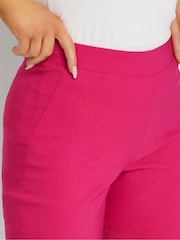 M&Co Pink Cropped Bengaline Trousers - Image 4 of 5
