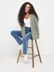 M&Co Green Petite Crochet Cardigan - Image 1 of 5