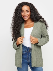 M&Co Green Petite Crochet Cardigan - Image 2 of 5