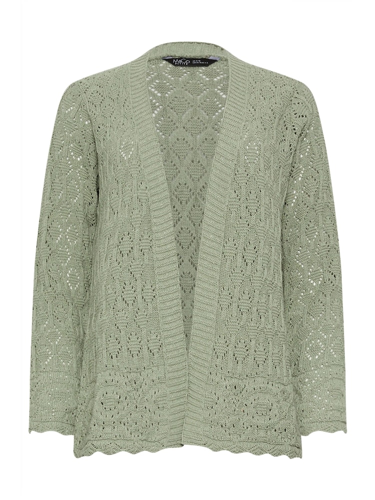 M&Co Green Petite Crochet Cardigan - Image 5 of 5