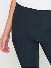 M&Co Navy Blue Petite Cropped Bengaline Trousers - Image 4 of 5