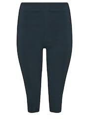 M&Co Navy Blue Petite Cropped Bengaline Trousers - Image 5 of 5