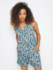 M&Co Blurry Ikat Shorts mit V-Ausschnitt - Bild 2 von 5