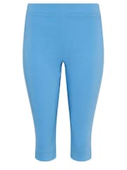 M&Co Blue Petite Cropped Bengaline Trousers - Image 4 of 4