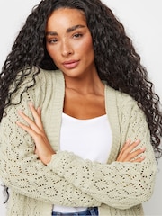 M&Co Natural Petite Crochet Cardigan - Image 4 of 5