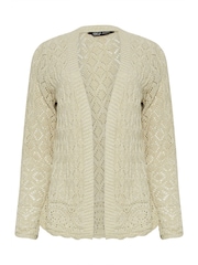 M&Co Natural Petite Crochet Cardigan - Image 5 of 5