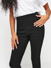 M&Co Black Petite Skinny Bengaline Trousers - Image 3 of 5