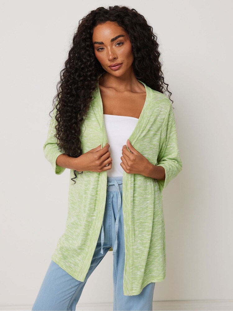 M&Co Green Petite Essential Cardigan - Image 1 of 9 M&Co Green Petite Essential Cardigan - Image 1 of 9