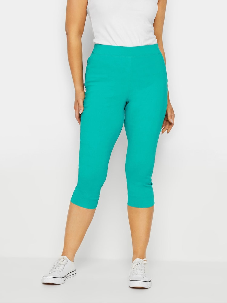 Verde - M&Co Cropped Bengaline Trousers - Imagen 1 de 4 Verde - M&Co Cropped Bengaline Trousers - Imagen 1 de 4