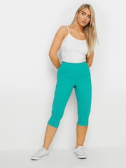 M&Co Green Cropped Bengaline Trousers - Image 2 of 4
