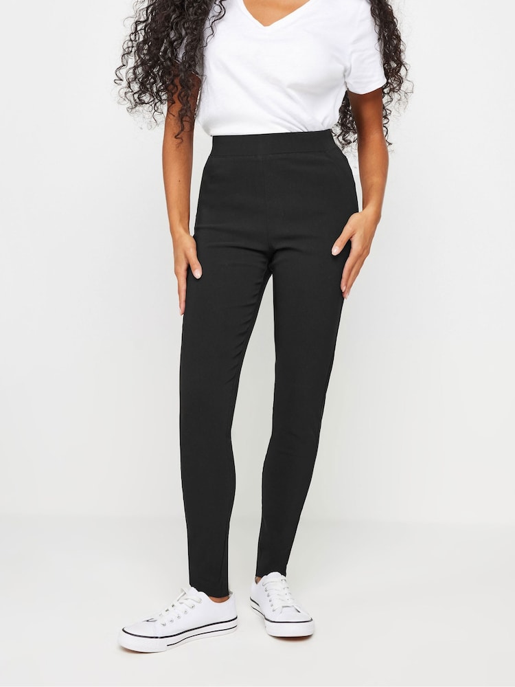 M&Co Black Skinny Bengaline Trousers - Image 1 of 5