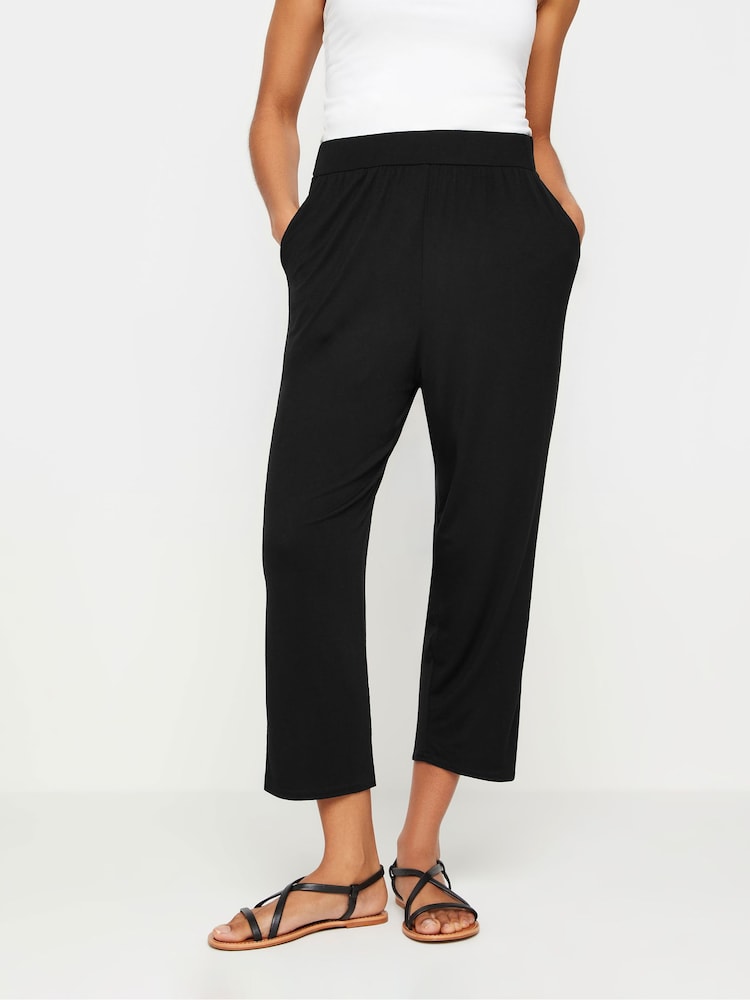 M&Co Black Cropped Hareems Trousers - Image 1 of 5