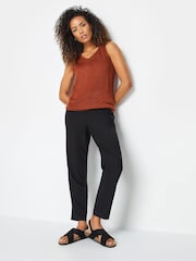 M&Co Brown V-Neck Knitted Vest Top - Image 2 of 6