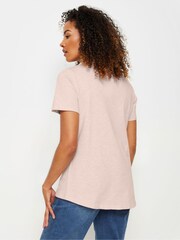 M&Co Pink 100% Cotton Henley Top - Image 2 of 5