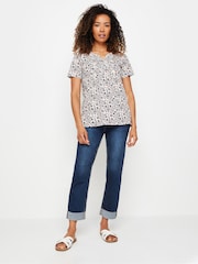 M&Co 100% Cotton Henley Top - Imagen 2 de 5