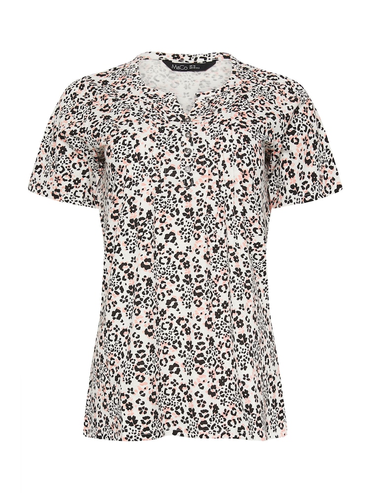 M&Co 100% Cotton Henley Top - Imagen 5 de 5