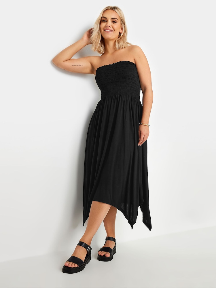 Yours Curve Shir Bandeau Midi Dress - Imagen 1 de 5 Yours Curve Shir Bandeau Midi Dress - Imagen 1 de 5