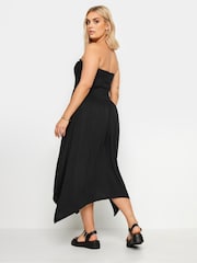 Yours Curve Black Shir Bandeau Midi Dress - Image 3 of 5