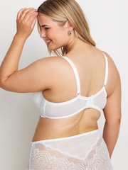 Yours Curve White Bella Broderie Padded Bra - Image 3 of 6