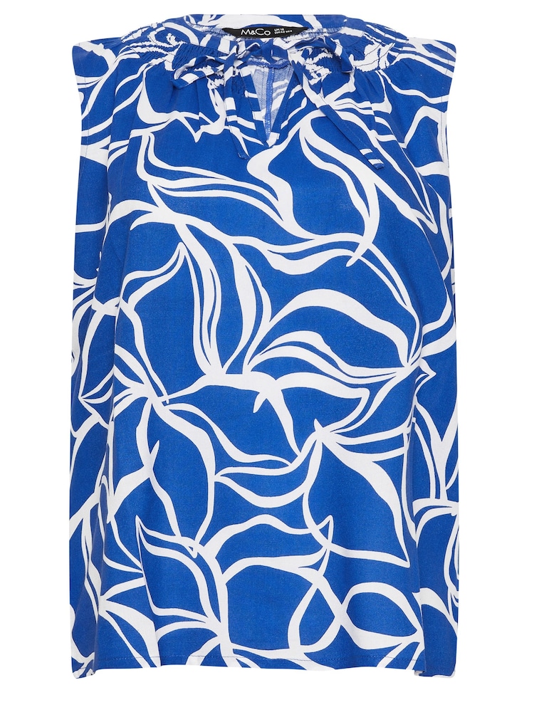 M&Co Abstract Sleeveless Shell Top - Imagen 5 de 5 M&Co Abstract Sleeveless Shell Top - Imagen 5 de 5