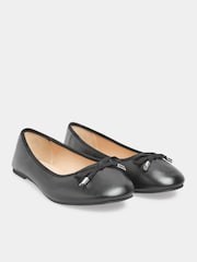Yours Curve Black Extra Wide Fit Extra Wide Fit Blaise Ballerinas - Image 2 of 5