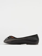 Yours Curve Black Extra Wide Fit Extra Wide Fit Blaise Ballerinas - Image 4 of 5