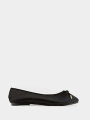 Yours Curve Black Extra Wide Fit Extra Wide Fit Blaise Ballerinas - Image 5 of 5