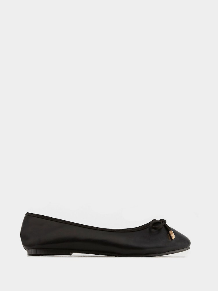 Yours Curve Black Extra Wide Fit Extra Wide Fit Blaise Ballerinas - Image 5 of 5