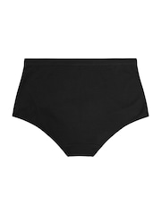 Yours Curve Black Stretch Full Briefs 5 Pack - Image 4 of 4