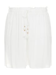 Yours Curve White Tassel Detail Beach Shorts - Image 5 of 5