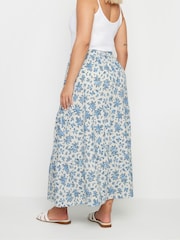 Yours Curve White Textured Maxi Skirt - Image 3 of 5
