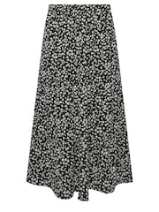 Yours Curve Black Textured Maxi Skirt - Image 5 of 5