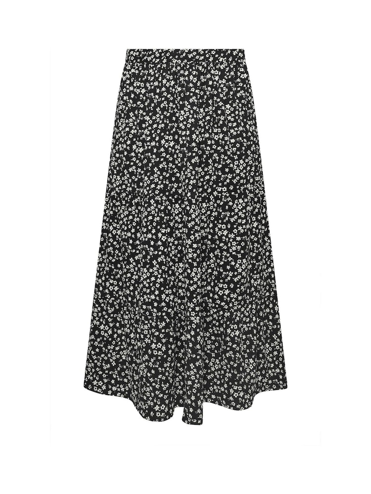 Yours Curve Black Textured Maxi Skirt - Image 6 of 6 Yours Curve Black Textured Maxi Skirt - Image 6 of 6