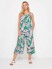 M&Co Petite Outlined Tropiocal Leaf Print Sleeveless Cami - Image 2 of 5