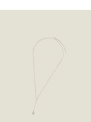 Accessorize Silver Sterling Drop Y Chain Necklace - Image 2 of 2