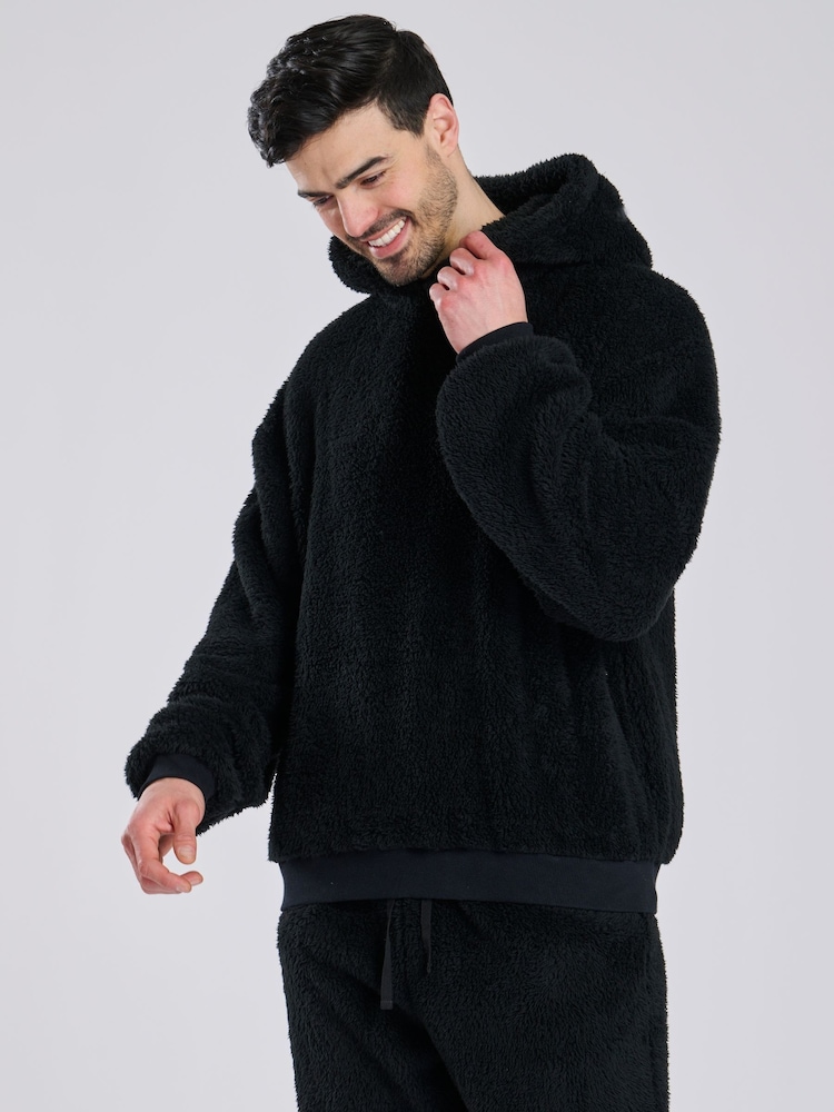 Loungeable Lounge-Hoodie aus Sherpa-Fleece - Bild 2 von 6 Loungeable Lounge-Hoodie aus Sherpa-Fleece - Bild 2 von 6