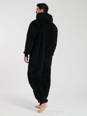 Loungeable Black Mens All-In-One - Image 2 of 5