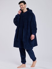Loungeable Blue Sherpa Snuggle Hoodie - Image 1 of 5