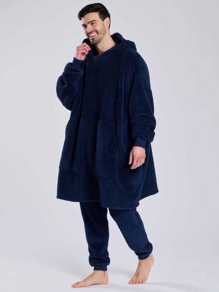 Loungeable Blue Sherpa Snuggle Hoodie - Image 1 of 5
